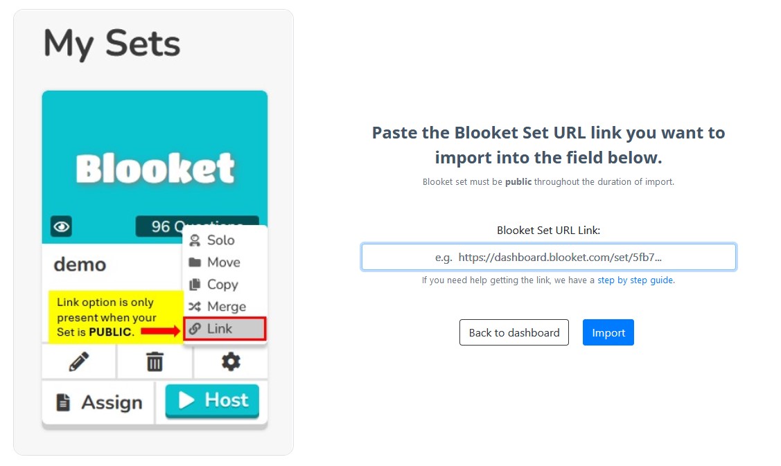 getmarked digitaliser blooket importer page