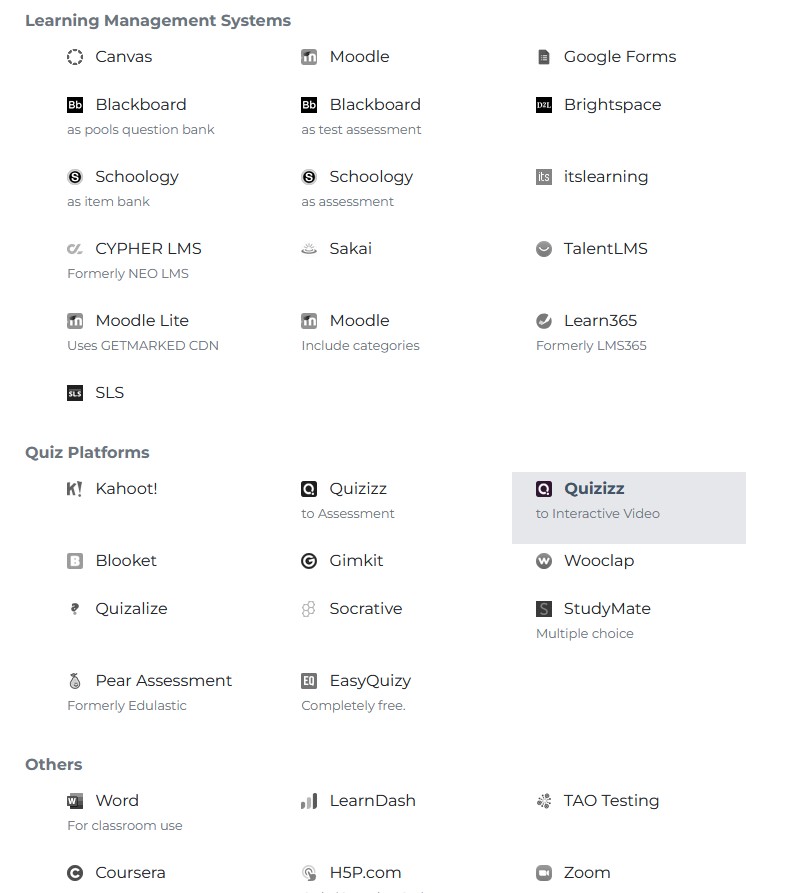 GETMARKED Digitaliser export menu