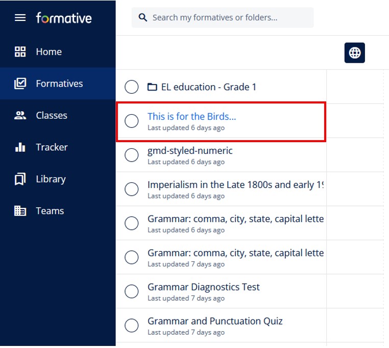 formatives collection of formative.com