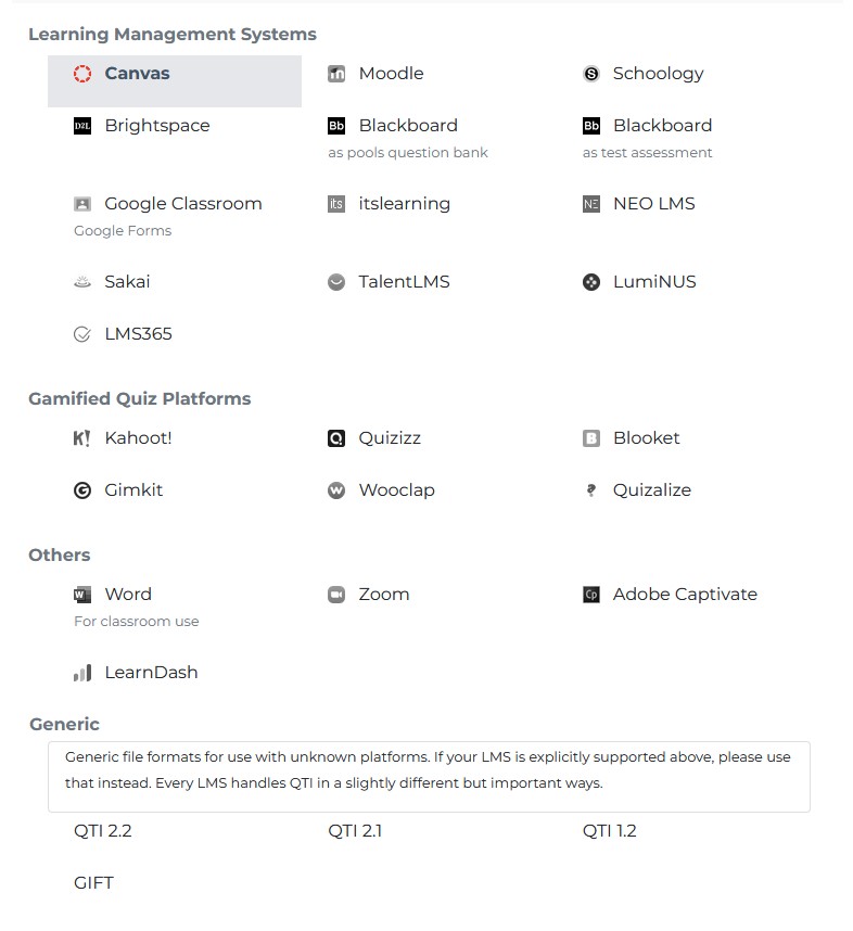 export menu in getmarked digitaliser