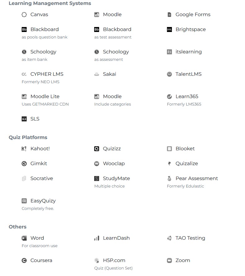 export menu in getmarked digitaliser