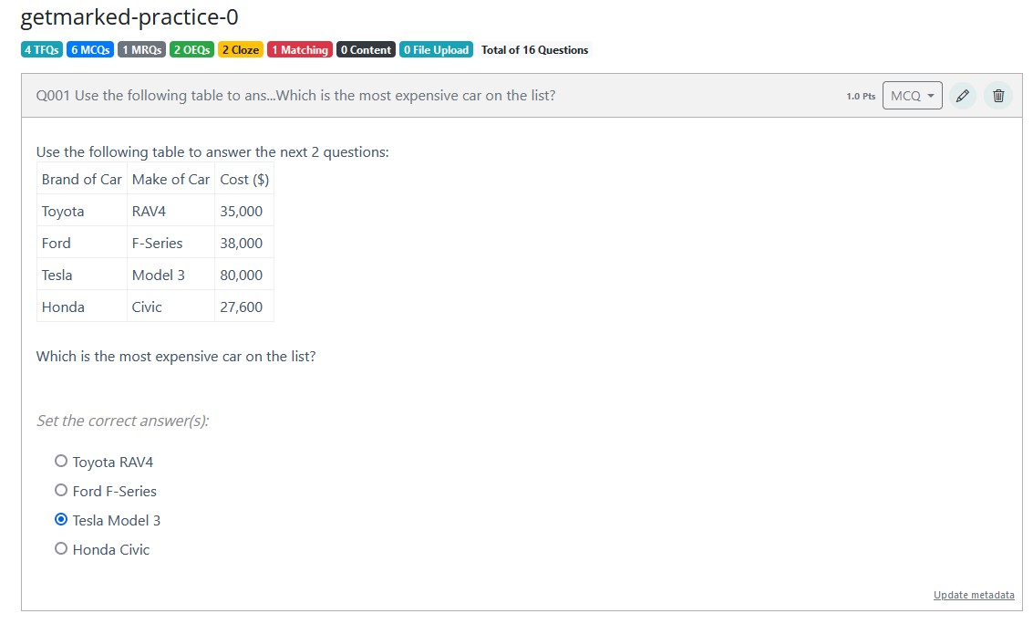 getmarked digitaliser questions imported from schoology imscc file