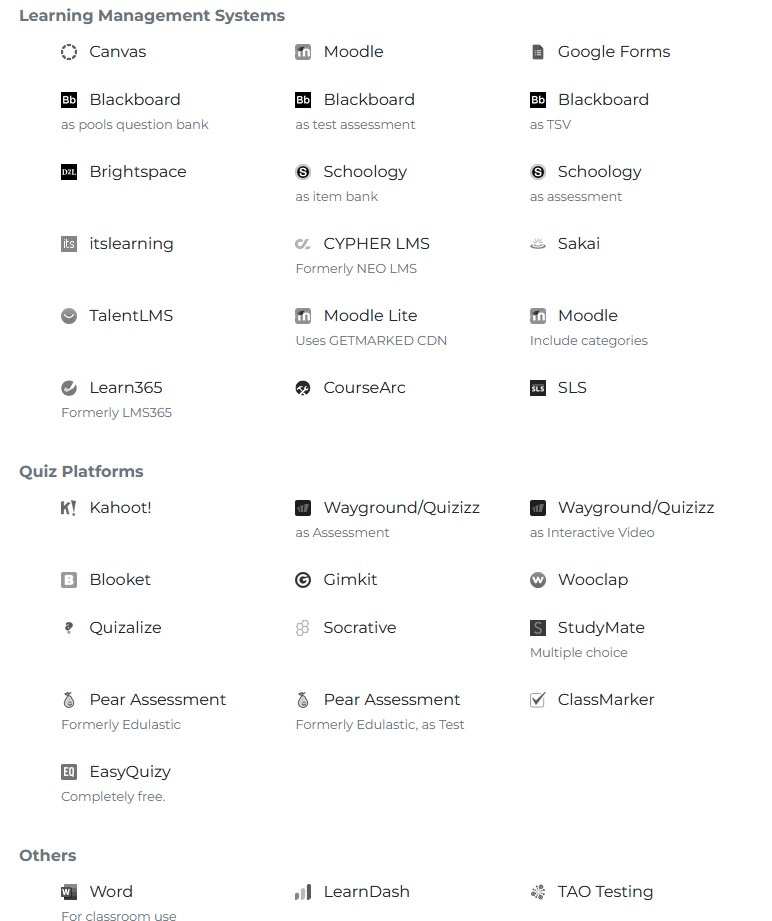 getmarked digitaliser export menu