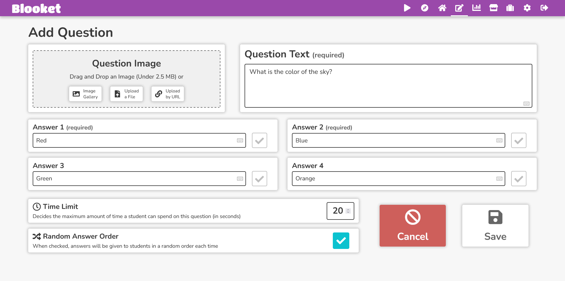 Blooket creator interface