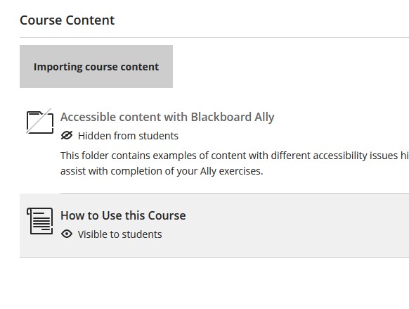 import test file into course content in blackboard ultra