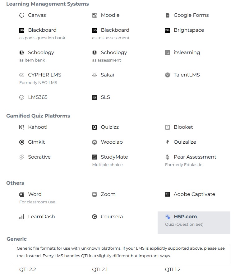 getmarked digitaliser export interface menu