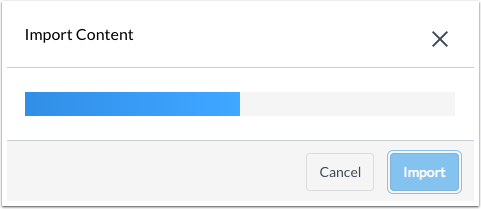 status bar of qti file import progress in new quizzes