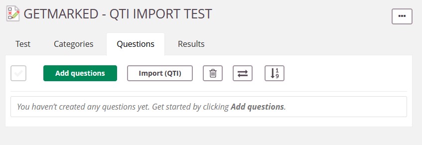 Test questions page - itslearning